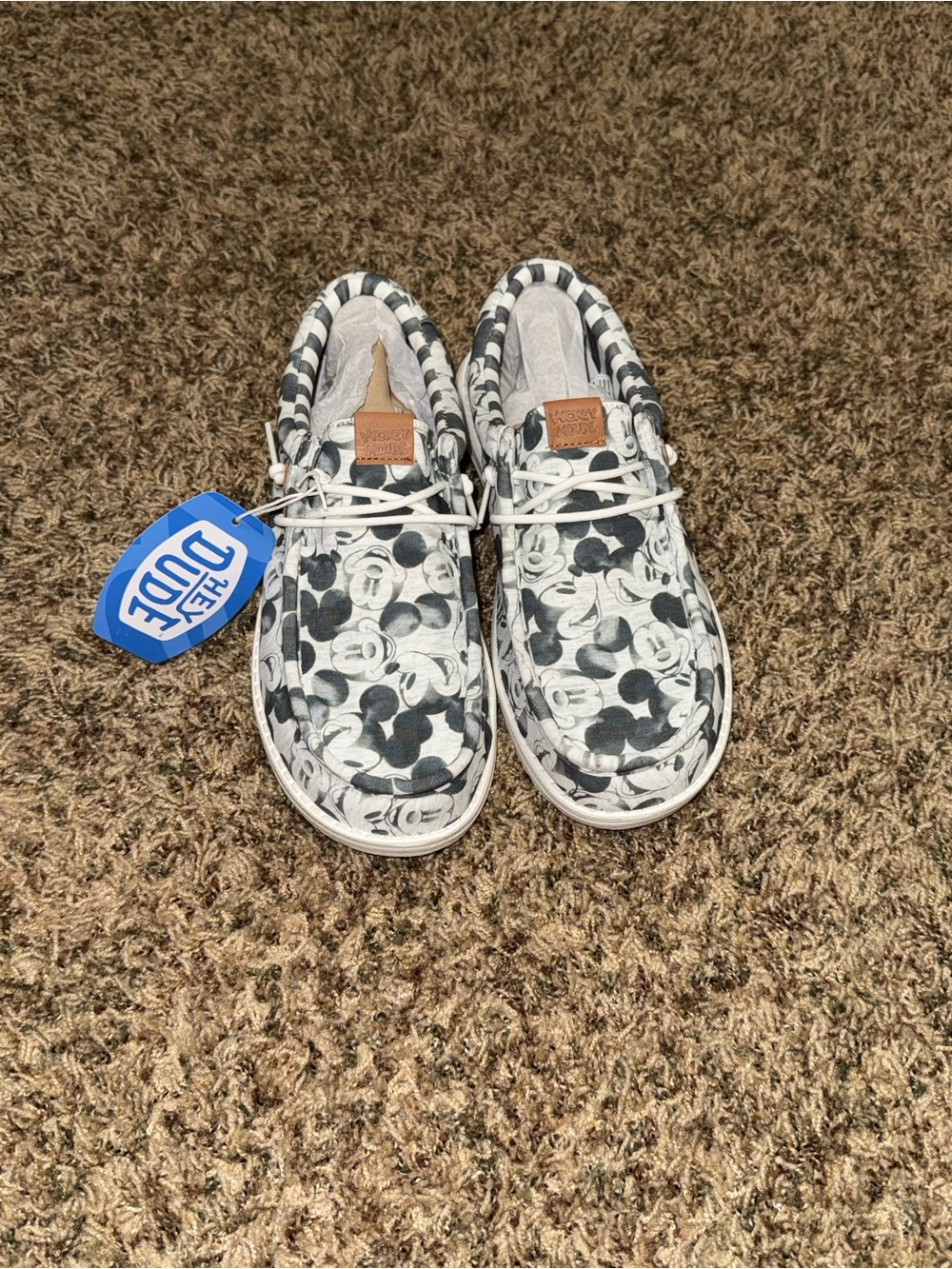 DISNEY HEY DUDE 🔥  - Mickey Mouse Print Wally - Mens Size 9 SOLD OUT NWT